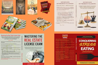 do amazon KDP book cover formatting, paperback, and kindle book cover design