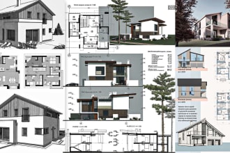 professional sketchup 2d,3d floor plans, renderings for renovation, new build