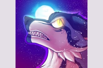 draw furry headshots, fursona portrait, pfp, oc, icon, sfw and nsfw