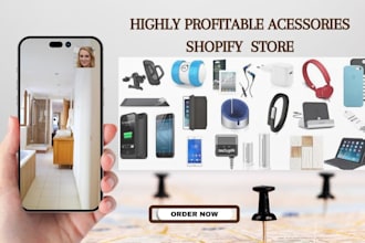 design online accessories shopify store phone gadget electronic dropshipping
