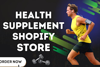 design health supplement shopify store health suppliment website health website