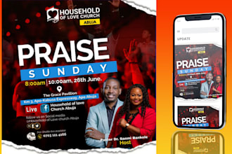 design amazing church flyer