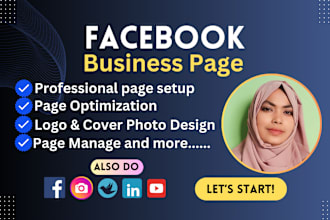 create a professional facebook business page and setup