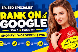 do monthly on page and technical SEO for wordpress shopify and wix