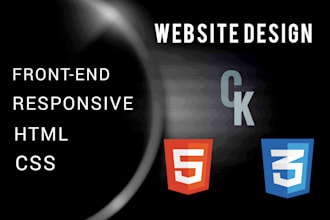 design responsive website using HTML and CSS