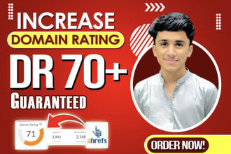 increase ahrefs domain rating dr70 plus