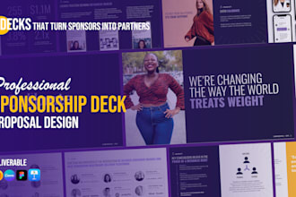 design a sponsorship deck presentation or sponsorship proposal