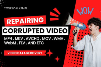 professionally repair broken and corrupt videos