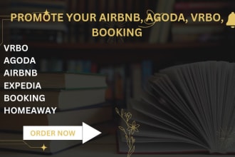 promote airbnb listing, agoda, vrbo, booking, homeaway, expedia