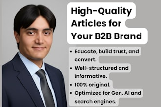 write high quality b2b articles for your brand