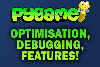 help optimize, debug or improve your pygame code
