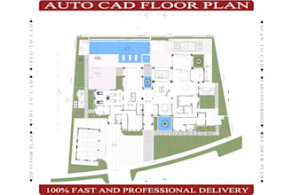 produce professional 2d autocad drawings and floor plans