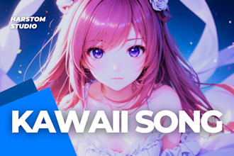 produce cute kawaii music for vtuber and games in 24 hours
