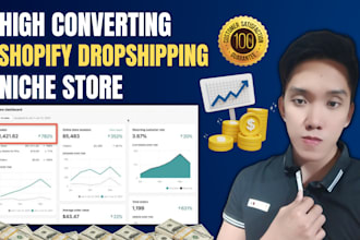 build shopify store or dropshipping ecommerce store