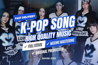 produce your idea into kpop beat or song with full right