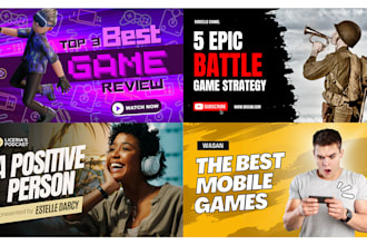 design energetic youtube thumbnail