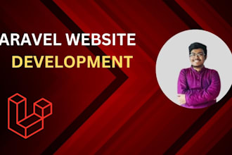 create a dynamic website using PHP laravel and react