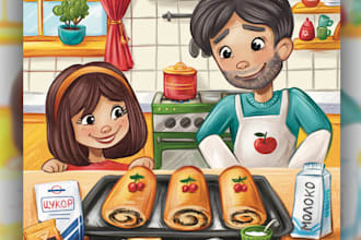 create magical illustrations for childrens books
