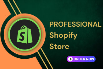 create shopify website, clothing store, fashion website or dropshipping store