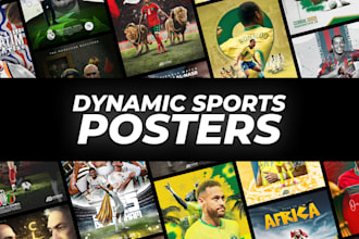 create dynamic sports posters to energize your event