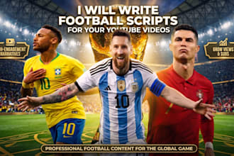 write football scripts for your youtube videos