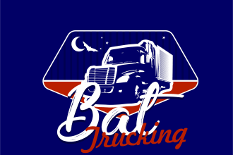 provide impressive trucking transportation logo design