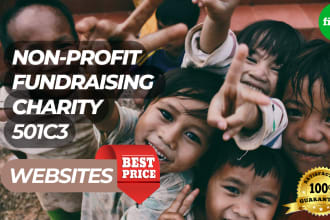 build nonprofit charity fundraising website with donation system