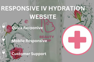 design and redesign reponsive iv hydration wedsite and therapy website