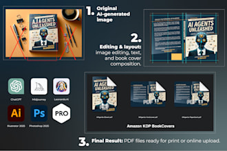 design a book cover from an ai generated mockup