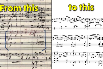 transcribe, notate or transpose your music