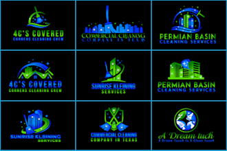 design a cleaning service ,power washing ,pressure washing ,window cleaning logo