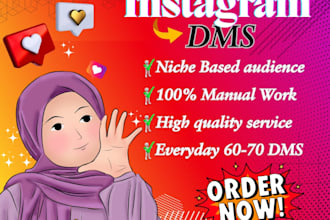 send twitter and instagram dms or direct messages to promote your business