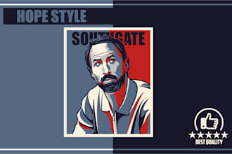 create obama hope style poster from your photo