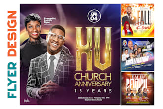 design an eye catching and professional flyer, church or event flyer