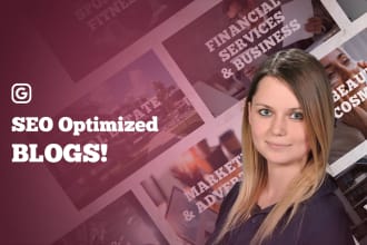 write SEO optimized blogs for your business website