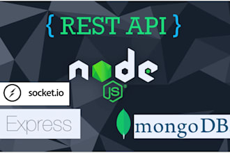 do node js developer backend rest api development for you