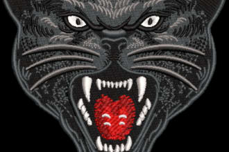 do embroidery digitizing design into dst 3d puff  in 1 hour