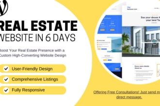 build a luxury real estate wordpress website in 6 days
