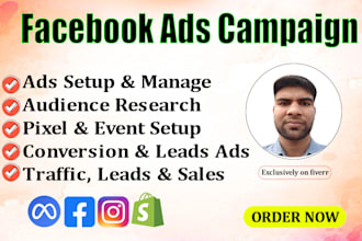 be your facebook advertising expert, for leads generate expert