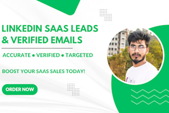 collect linkedin leads and emails for saas company