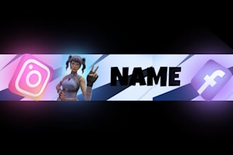design you a fortnite header or banner for you