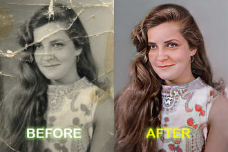 restore old photos, fix repair and colorize old photo