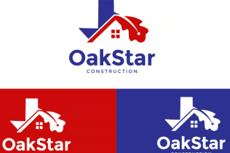 create a distinctive, modern, minimalist construction logo for your enterprise