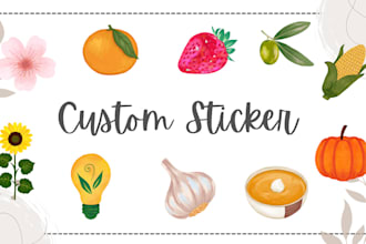 create cute and charming stickers for your business