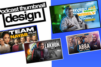 do thumbnail design for podcast