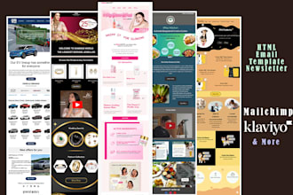 design a wonderful custom mailchimp email template newsletter