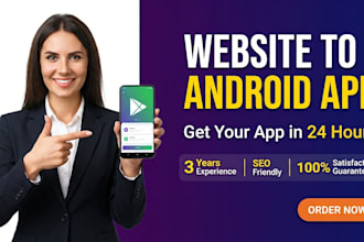 convert your wordpress or shopify website to mobile app