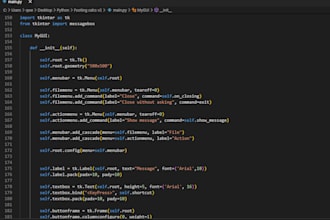 code on python for you