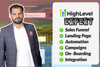 design a gohighlevel landing page or funnel