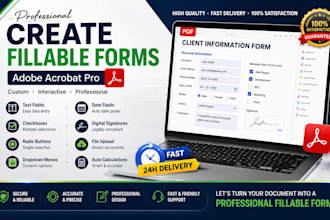 create fillable forms, editable documents and interactive forms
